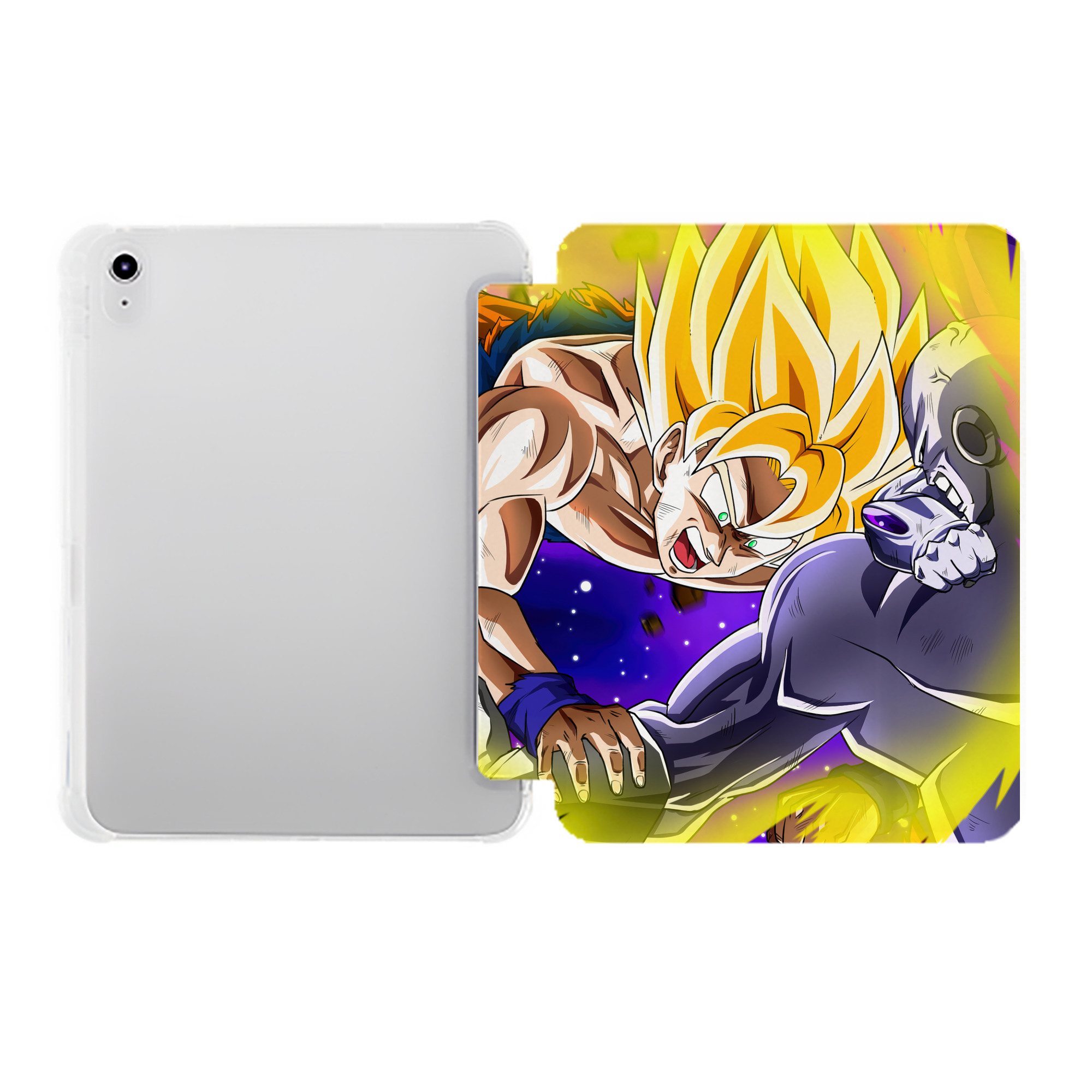 （画像用） ドラゴンボール DRAGON BALL IPad ケース ペン収納付き 三つ折りスタンド PUレザー×シリコン 対応機種9.5/10.5/10.9インチ